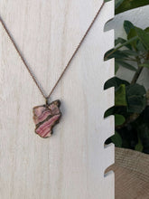 Load image into Gallery viewer, Rhodochrosite and Quartz, Rose Quartz or Tourmaline Necklace