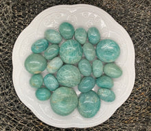 Load image into Gallery viewer, Amazonite Tumbles and Palm Stones - Amethyst Aura Moon