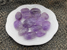Load image into Gallery viewer, Amethyst Tumbles and Palm Stones - Amethyst Aura Moon