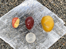 Load image into Gallery viewer, Mookaite Tumbles and Palm Stones - Amethyst Aura Moon