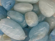 Load image into Gallery viewer, Aquamarine Tumbles - Amethyst Aura Moon