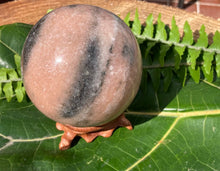 Load image into Gallery viewer, Sunstone Sphere - Amethyst Aura Moon