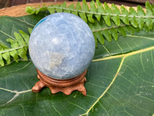 Load image into Gallery viewer, Celestite Sphere - Amethyst Aura Moon