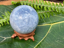 Load image into Gallery viewer, Celestite Sphere - Amethyst Aura Moon