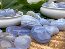 Load image into Gallery viewer, Blue Lace Agate Tumbles - Amethyst Aura Moon