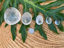 Load image into Gallery viewer, Clear Quartz Tumbles and Palm Stones - Amethyst Aura Moon