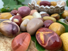 Load image into Gallery viewer, Mookaite Tumbles and Palm Stones - Amethyst Aura Moon