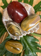 Load image into Gallery viewer, Mookaite Tumbles and Palm Stones - Amethyst Aura Moon