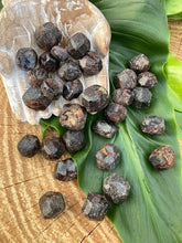 Load image into Gallery viewer, Raw Almandine Garnet - Amethyst Aura Moon