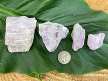 Load image into Gallery viewer, Raw Kunzite - Amethyst Aura Moon