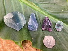 Load image into Gallery viewer, Raw Flourite - Amethyst Aura Moon