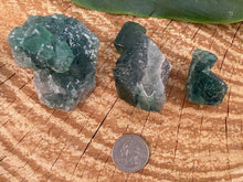 Load image into Gallery viewer, Raw Blue Flourite - Amethyst Aura Moon