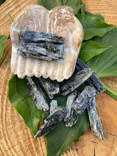 Load image into Gallery viewer, Raw Kyanite with Black Mica - Amethyst Aura Moon
