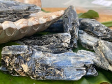 Load image into Gallery viewer, Raw Kyanite with Black Mica - Amethyst Aura Moon