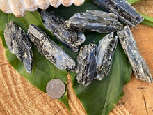 Load image into Gallery viewer, Raw Kyanite with Black Mica - Amethyst Aura Moon
