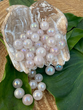 Load image into Gallery viewer, Rose Aura Mini Spheres - Amethyst Aura Moon