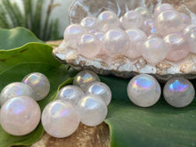 Load image into Gallery viewer, Rose Aura Mini Spheres - Amethyst Aura Moon