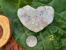 Load image into Gallery viewer, Angel Aura Heart Clusters - Amethyst Aura Moon