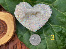 Load image into Gallery viewer, Angel Aura Heart Clusters - Amethyst Aura Moon