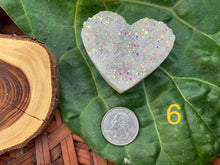 Load image into Gallery viewer, Angel Aura Heart Clusters - Amethyst Aura Moon