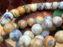 Load image into Gallery viewer, Bracelets - Black Tourmaline, Golden Rutilated Quartz and Crazy Lace Agate - Amethyst Aura Moon