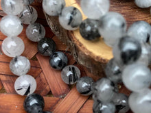 Load image into Gallery viewer, Bracelets - Black Tourmaline in Quartz, Hematite and Chariote - Amethyst Aura Moon