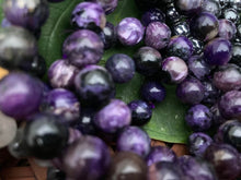 Load image into Gallery viewer, Bracelets - Black Tourmaline in Quartz, Hematite and Chariote - Amethyst Aura Moon