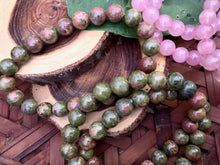 Load image into Gallery viewer, Bracelets - Rose Quartz, Rhodonite and Unakite - Amethyst Aura Moon