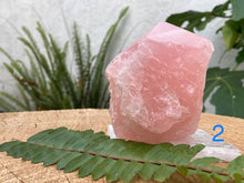 Load image into Gallery viewer, Rose Quartz Top Polished Point - Amethyst Aura Moon