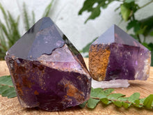 Load image into Gallery viewer, Amethyst Top Polished Points - Amethyst Aura Moon