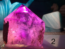 Load image into Gallery viewer, Amethyst Top Polished Points - Amethyst Aura Moon