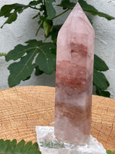 Load image into Gallery viewer, Fire Quartz Tower - Hamatoid Quartz - Amethyst Aura Moon