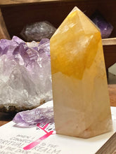 Load image into Gallery viewer, Golden Healer Tower - Amethyst Aura Moon