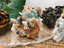 Load image into Gallery viewer, Unicorn Carvings - Amethyst Aura Moon