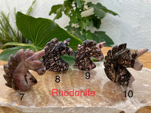 Load image into Gallery viewer, Unicorn Carvings - Amethyst Aura Moon