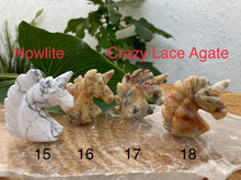 Load image into Gallery viewer, Unicorn Carvings - Amethyst Aura Moon