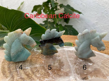 Load image into Gallery viewer, Unicorn Carvings - Amethyst Aura Moon