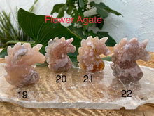 Load image into Gallery viewer, Unicorn Carvings - Amethyst Aura Moon