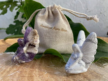 Load image into Gallery viewer, Fairy Carvings - Amethyst Aura Moon