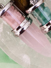 Load image into Gallery viewer, Bullet Tip Pendulums with Crystal Chips - Amethyst Aura Moon