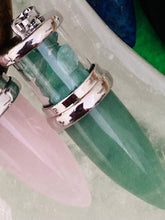 Load image into Gallery viewer, Bullet Tip Pendulums with Crystal Chips - Amethyst Aura Moon