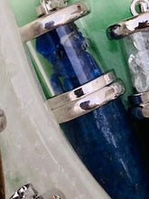 Load image into Gallery viewer, Bullet Tip Pendulums with Crystal Chips - Amethyst Aura Moon