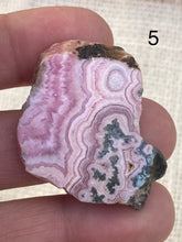 Load image into Gallery viewer, Rhodochrosite Slices - Amethyst Aura Moon