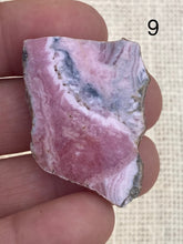 Load image into Gallery viewer, Rhodochrosite Slices - Amethyst Aura Moon