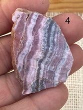 Load image into Gallery viewer, Rhodochrosite Slices - Amethyst Aura Moon