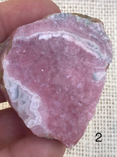Load image into Gallery viewer, Rhodochrosite Slices - Amethyst Aura Moon