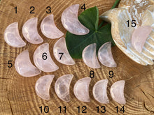 Load image into Gallery viewer, Rose Quartz Moons