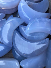 Load image into Gallery viewer, Blue Chalcedony Moons