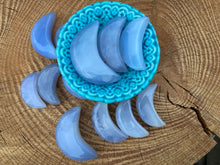 Load image into Gallery viewer, Blue Chalcedony Moons
