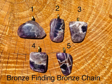 Load image into Gallery viewer, Chevron Amethyst (Dream Amethyst) Necklace